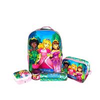 Kit Estojo, Lancheira E Mochila Infantil Princesa Rosa - 7