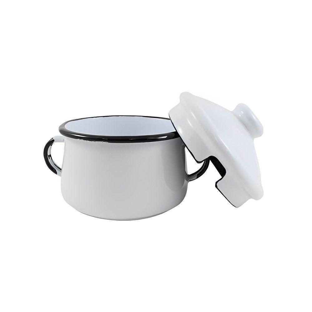 Açucareiro Esmaltado Branco 380 Ml Ewel - 5