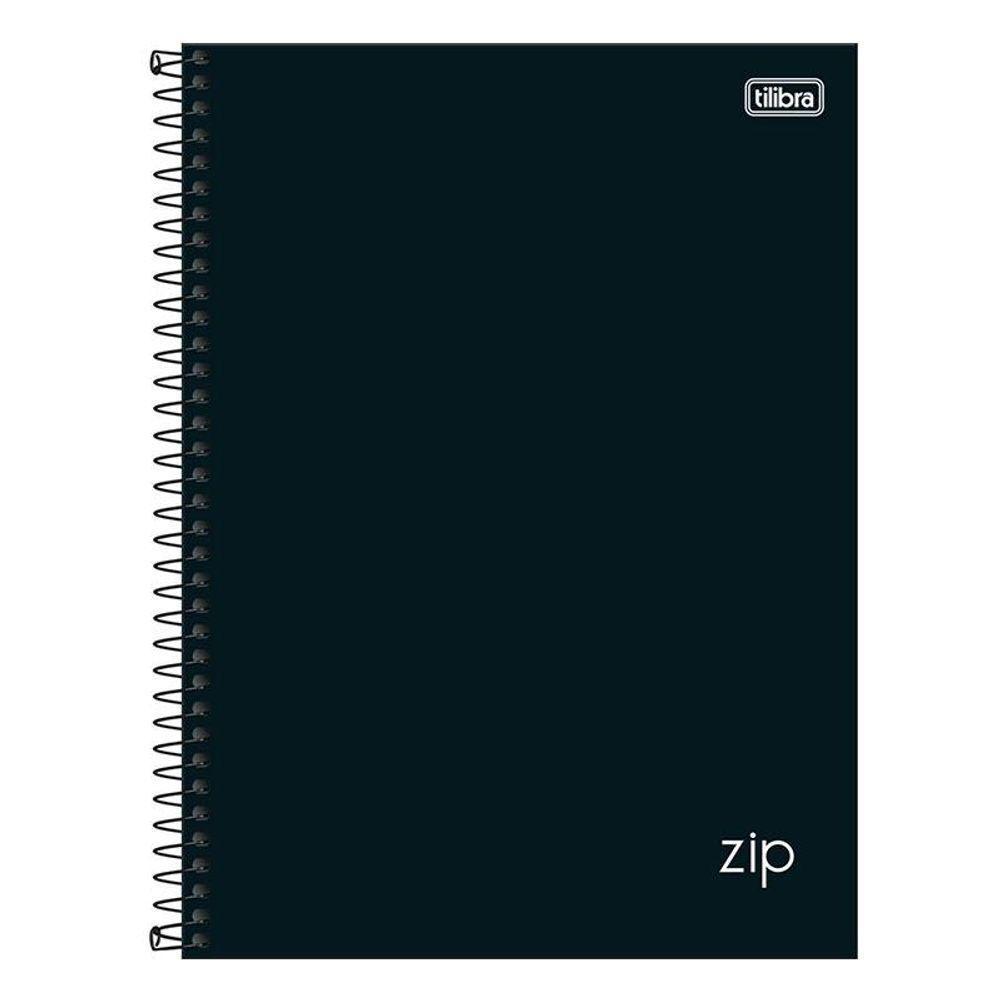 Caderno Espiral Universitário Zip 20 Matérias Preto - Tilibra - 1