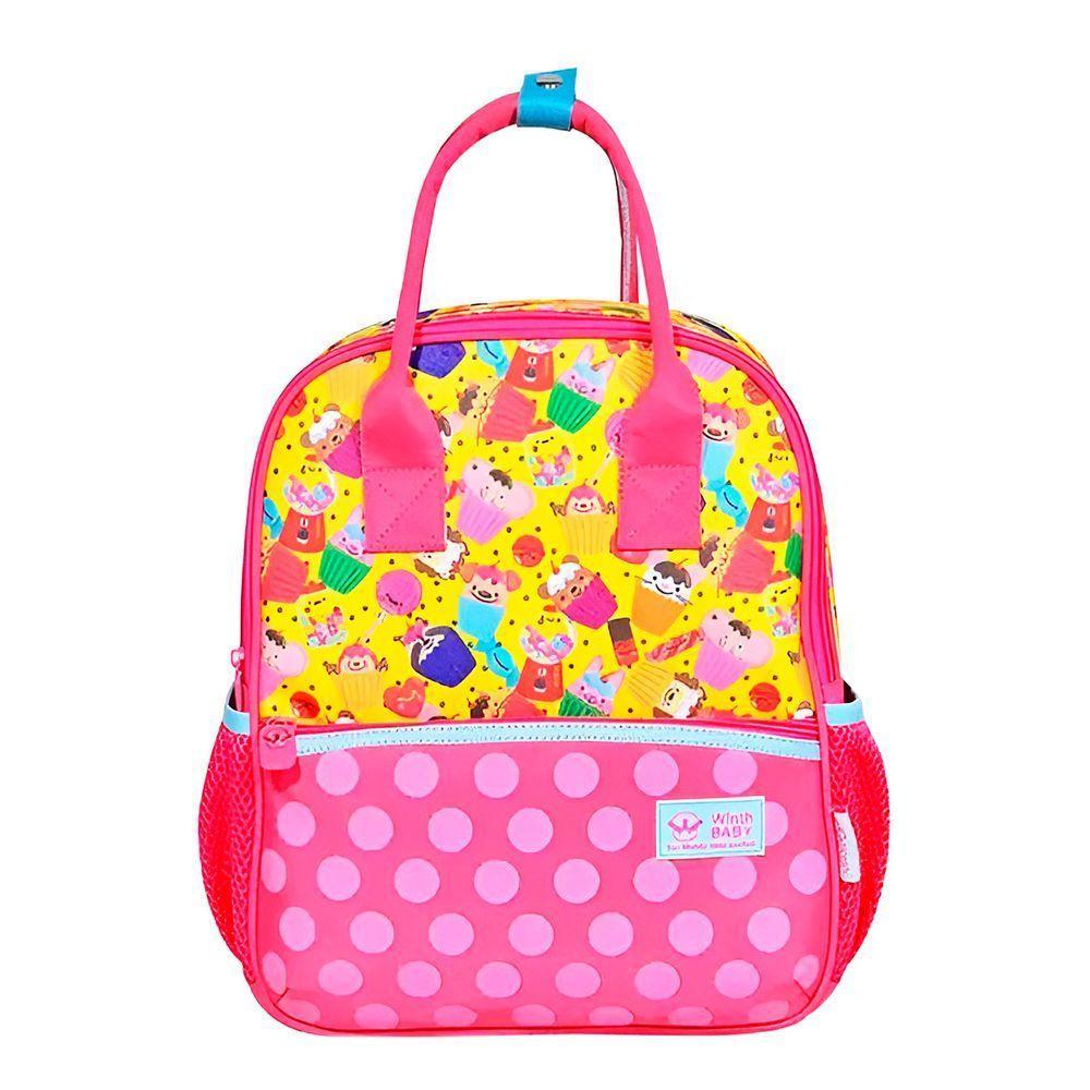 Mochila De Costas Bolsa Baby Feminina Docinhos Cor: Rosa - 1