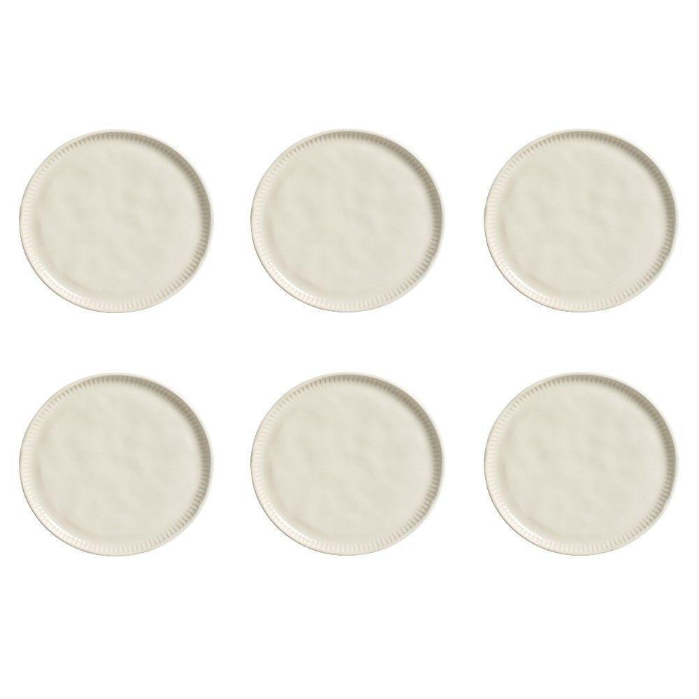 Conjunto De Pratos De Sobremesa 06 Peças Linhas Clay Porto Brasil - 1