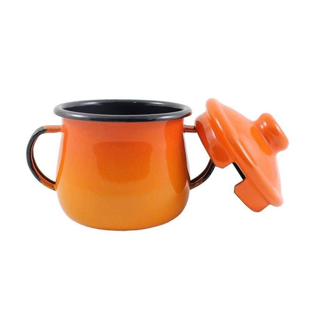 Açucareiro Esmaltado Laranja 380 Ml Ewel - 3