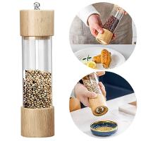 Moedor De Pimenta E Sal Madeira Manual Temperos - 2