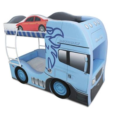 Beliche Cegonha Infantil Estofada Com Rodas Embutidas - Azul