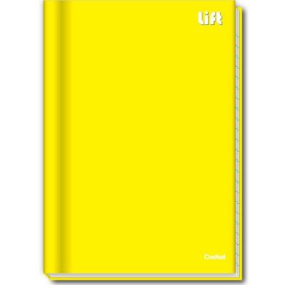 Caderno Brochurão Capa Dura 1 Matéria - 48 Folhas - Lift Amarelo - Credeal