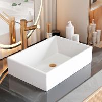 Cuba Pia Retangular Para Banheiro Sanitário Lavabo Sobrepor - 2