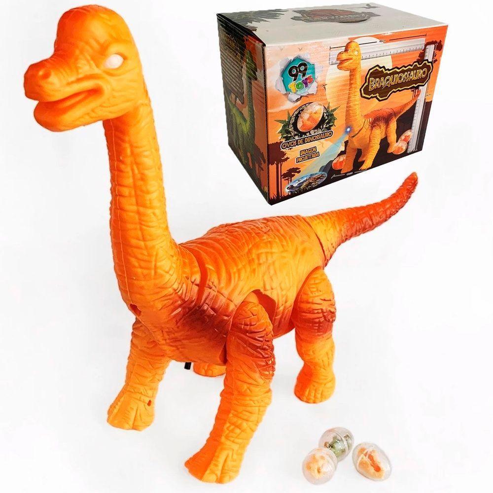 Brinquedo Dinossauro Braquiossauro Com Luzes Som E Movimento - 1