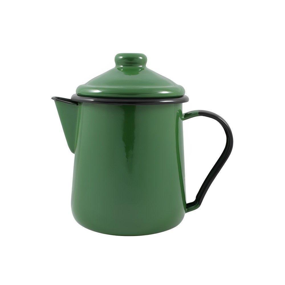 Leiteira Tradicional Esmaltada Verde 1,1 L Ewel - 1