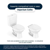 Assento Sanitário Imperium Marrom Degrade Para Louça Celite - 3
