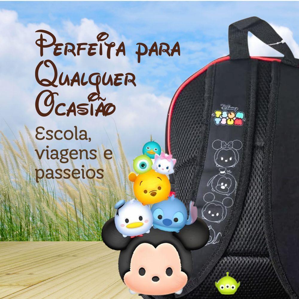 Mochila Escolar Infantil Mickey Mouse Com Orelhinhas 3d - Prática E Confortável - 5