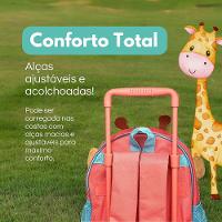 Mochila Infantil Escolar De Com Rodinha Girafas Diversão E Praticidade Para Os Pequenos - 2