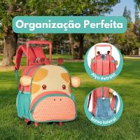 Mochila Infantil Escolar De Com Rodinha Girafas Diversão E Praticidade Para Os Pequenos