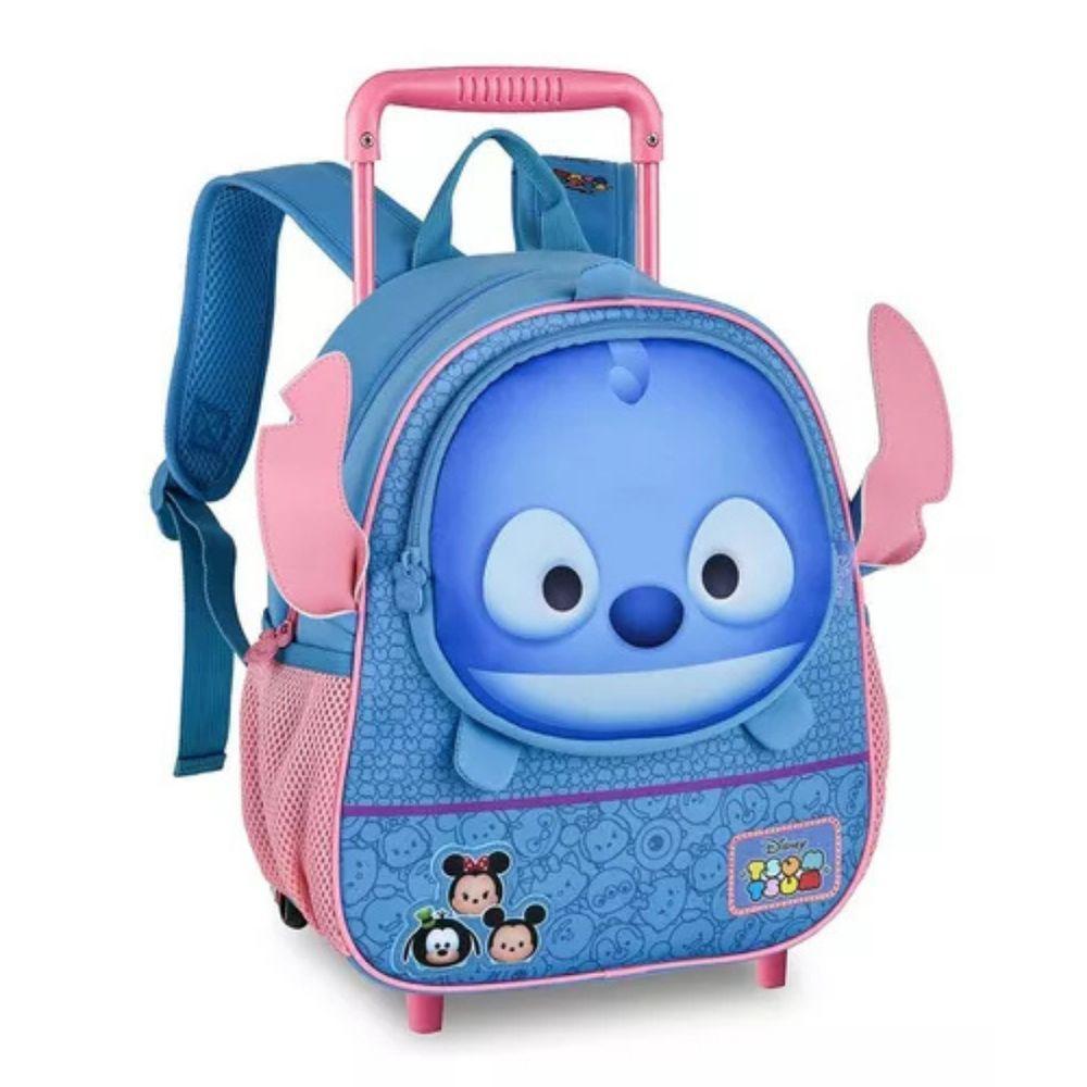 Mochila Infantil Com Rodinhas Stitch Tsum Escolar Volta As Aulas - 1