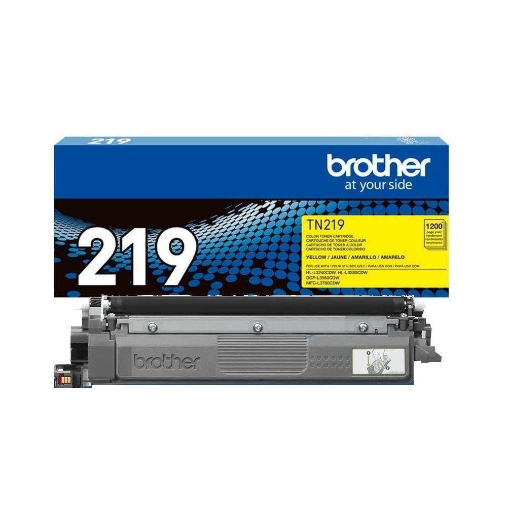 Toner Brother Tn-219y Tn219 Amarelo Original Mfc-l3760cdw Hl-l3240cdw Dcp-l3560cdw 1.2k - 1