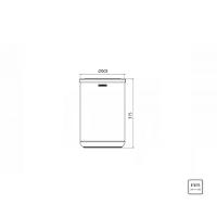 Lixeira Inox Cápsula Basculante Scotch Brite 10 L Tramontina - 1