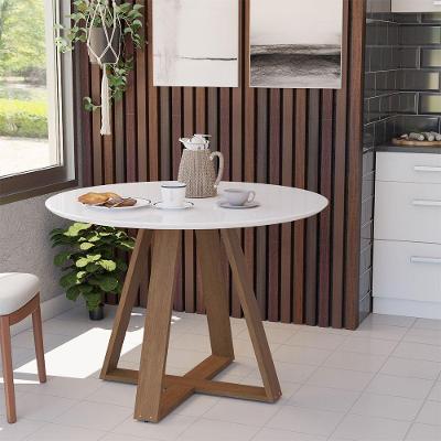 Mesa Jantar Redonda Lívia 110cm - Branca