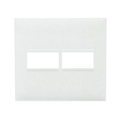 Placa 1+1 Posto 4x4 Branca 618511bc
