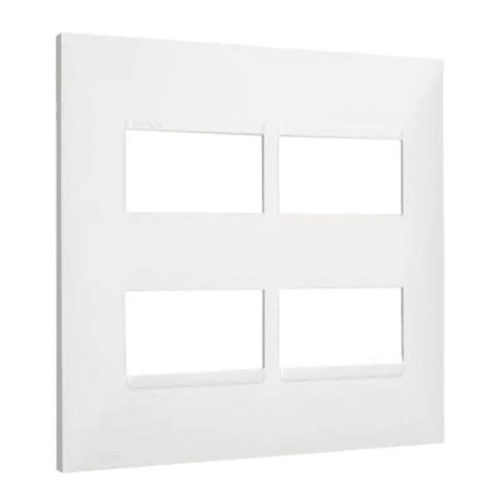 Placa 2+2 Postos Separados 4x4 Branca 618514bc - 4