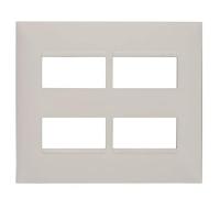 Placa 2+2 Postos Separados 4x4 Branca 618514bc - 1