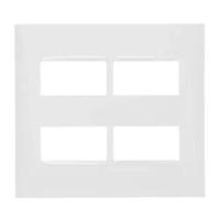 Placa 2+2 Postos Separados 4x4 Branca 618514bc - 2