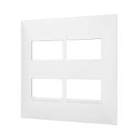 Placa 2+2 Postos Separados 4x4 Branca 618514bc - 3