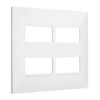 Placa 2+2 Postos Separados 4x4 Branca 618514bc - 4