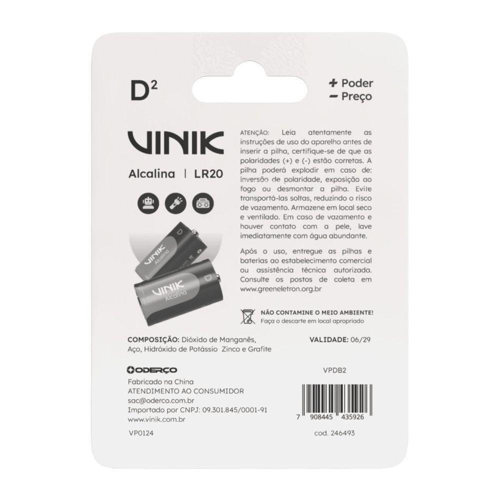 Pilha Alcalina D C-2 - Vpdb2 - 3