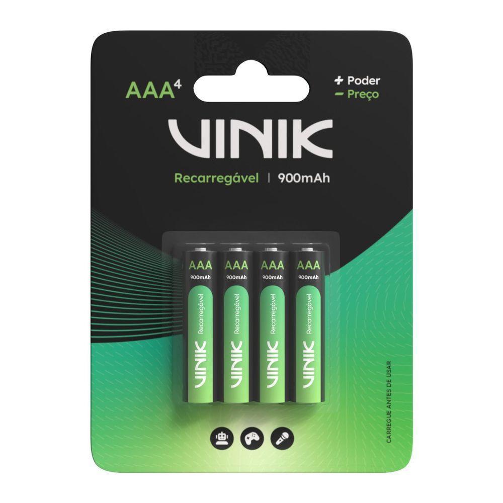Pilha Recarregável Aaa C-4 - 900mah 1.2v - Vp3ab4r - 1