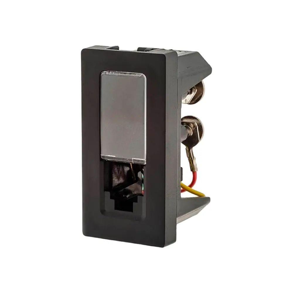 Tomada Telefone Rj11 4 Fios 1m Preta 615010pt - 3