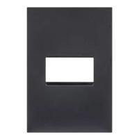 Placa 1 Posto 4x2 Preta 618501pt - 1