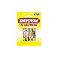 Pilha Rayovac Amarelinha 10307 Aaa Pequena Com 4 Unidades - 1