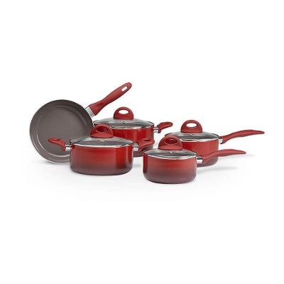 Conjunto de Panelas 5 Peças Brinox Granada Vermelha