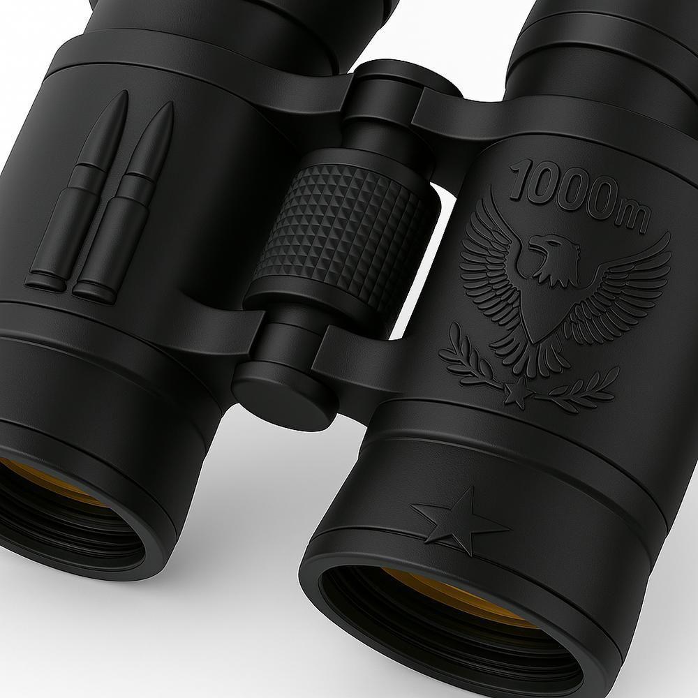 Binoculo Profissional Longo Alcance 1000m Emborrachado 20x50 Astronomico Lente Espelhada Capa Bussola Hd Grande Resisten - 6