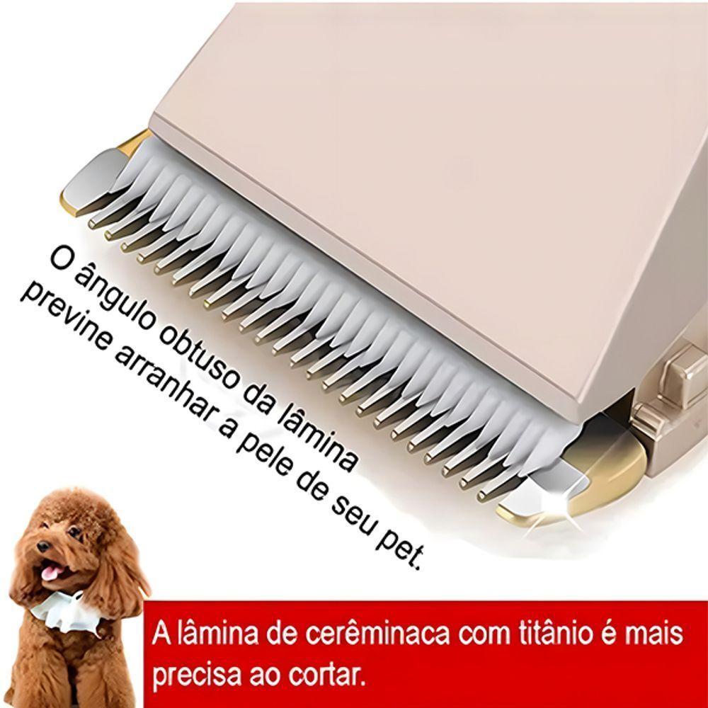 Máquina De Tosa Para Cães Com Pente Lixa E Cortador De Unhas - 3
