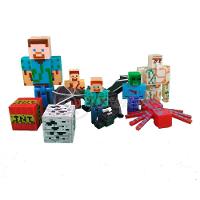Kit Minecraft Dragão 3 Bonecos + 1 Aranha Vermelha - 1