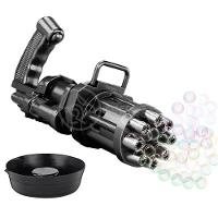 Máquina Elétrica Brinquedo Tiktok Lança Bolhas Sabão Mágica Criança Infantil - Preto - 1