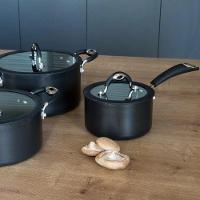 Caçarola Dom Preta 22 Cm 3,7 L Em Alumínio Com Revestimento Interno Antiaderente - 11