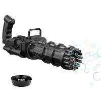 Máquina Elétrica Brinquedo Tiktok Lança Bolhas Sabão Mágica Criança Infantil - Preto - 2