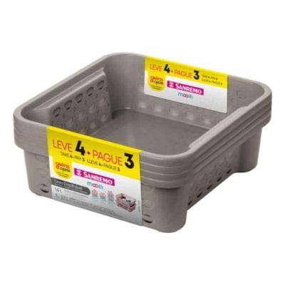 Conjunto Organizador Empilhável Plástico 1,6l