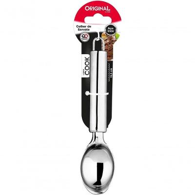 2 Colheres De Pegar Sorvete Bola Inox Profissional Pegador Concha Açai