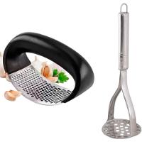 Amassador De Batata Profissional Inox E Espremedor De Alho Fácil - Sua Cozinha Completa - 1