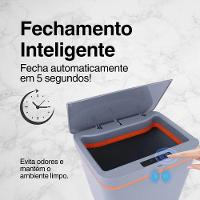 Lixeira Inteligente Automática Recarregável 12 Litros - Praticidade E Higiene