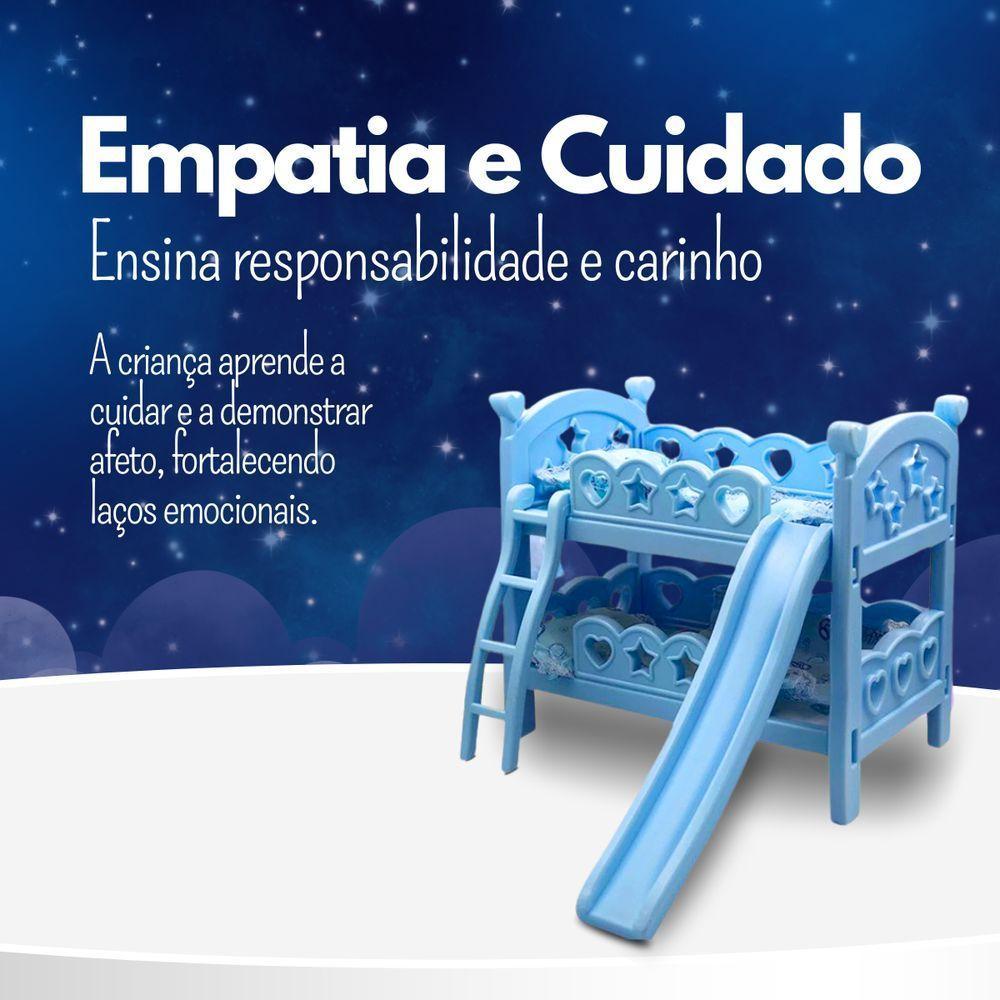 Berço De Brincadeira Com Escorregador Azul Diversão Garantida Infantil - 4