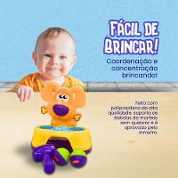 Brinquedo Bate Dog Com 2 Bolinhas E Martelo Para Aprimorar A Coordenação Motora - 2