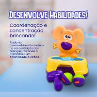 Brinquedo Bate Dog Com 2 Bolinhas E Martelo Para Aprimorar A Coordenação Motora - 5