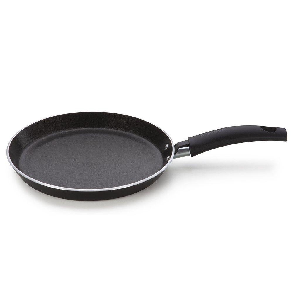 Panquequeira Induct+ Preto 22 Cm Em Alumínio Com Revestimento Interno Antiaderente Multiflon - 1