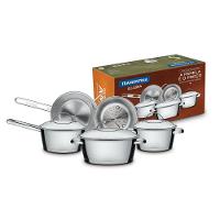 Kit 5 Panelas Allegra em Aço Inox Fundo Triplo Tramontina - 2