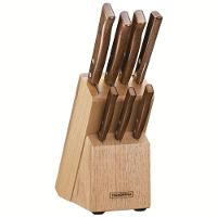 Kit 8 Facas Tradicional Inox/Madeira com Suporte de Madeira - 5