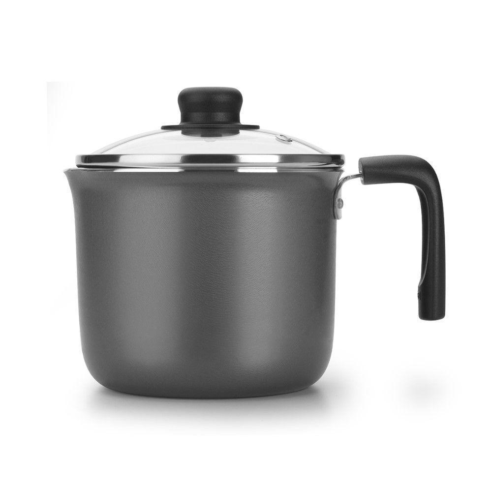 Leiteira Gourmet Preta 14 Cm 1,6 L Em Alumínio Com Revestimento Interno Antiaderente Multiflon - 2