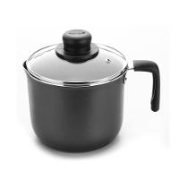 Leiteira Gourmet Preta 14 Cm 1,6 L Em Alumínio Com Revestimento Interno Antiaderente Multiflon - 1